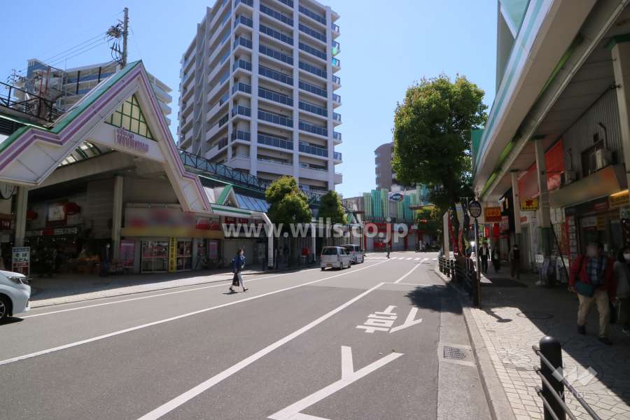 敷地北側の前面道路
