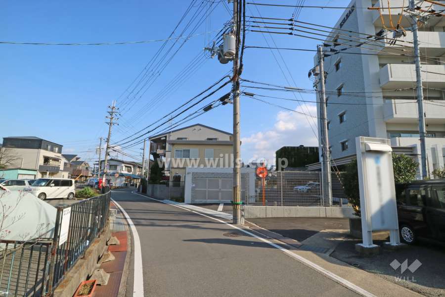 敷地北側の前面道路