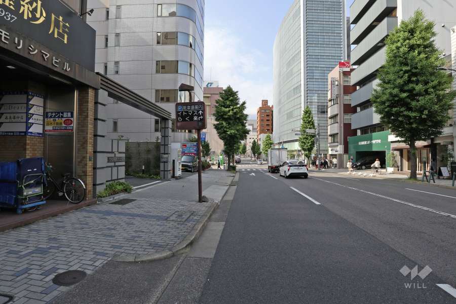 敷地の東側前面道路（南側から）