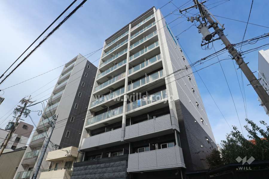 プレサンス栄ブリオの外観（南東側から）