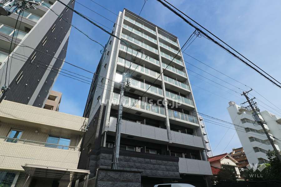 プレサンス栄ブリオの外観（南西側から）