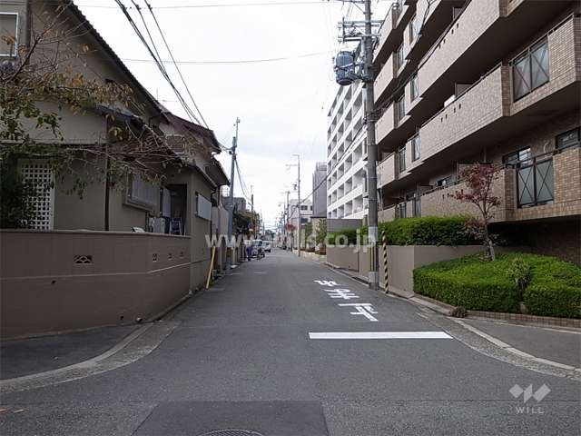 敷地南側の前面道路