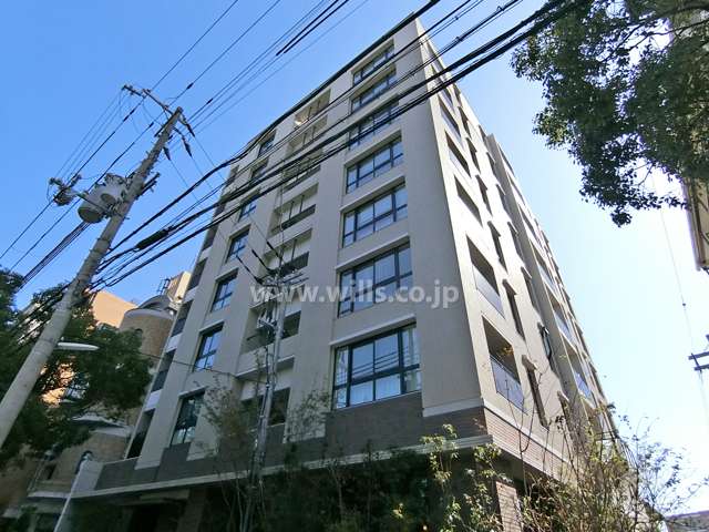 グランドメゾン御影郡家の外観（北西側から）