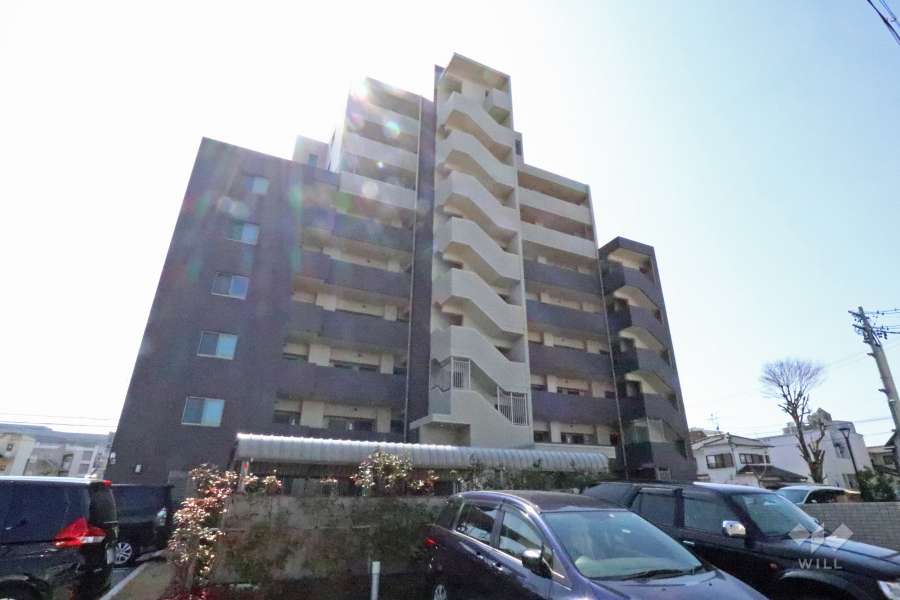 カルティア東海通駅パークフロントの外観（北側から）