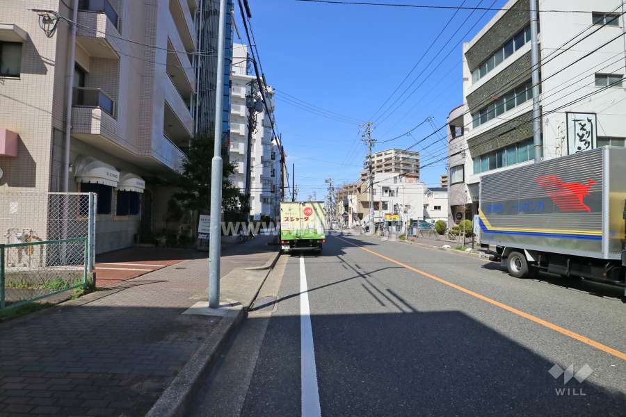 敷地北側の前面道路