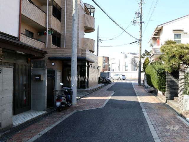 敷地北側前面道路