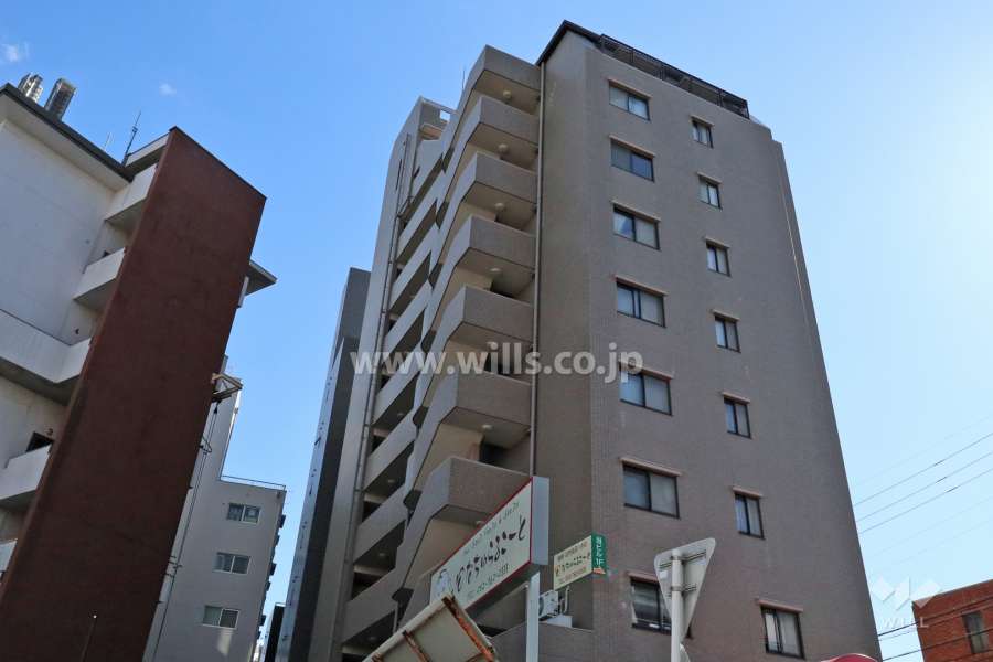 グランドメゾン菊坂町の外観(北西側から)