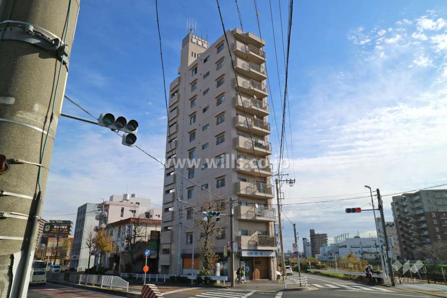 ネオハイツ新香流の外観（西側から）