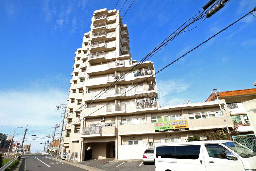 ネオハイツ新香流の外観（南東側から）