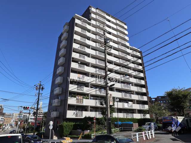 グリーンコーポ茶屋ヶ坂の外観（南西側から）