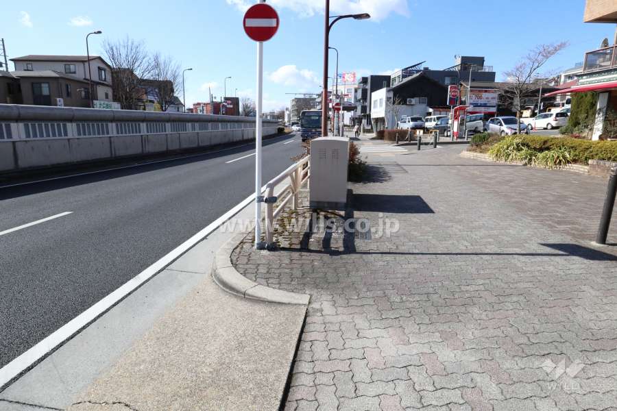 敷地南側の前面道路(東側から)