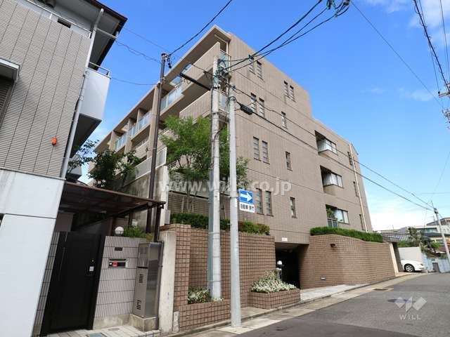 パルシオ月見坂の外観（南東側から）