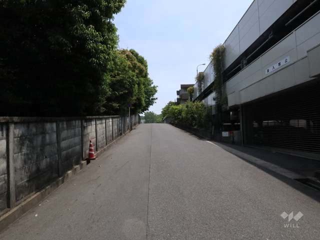敷地北側の前面道路