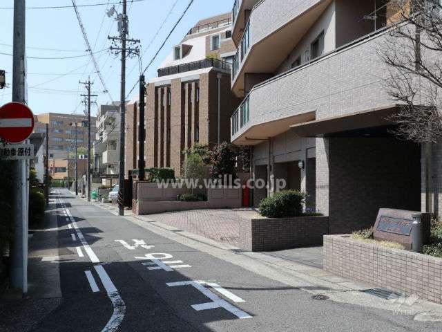 敷地東側の前面道路