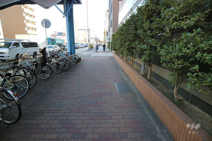 敷地東側の前面道路