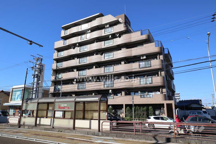 サンハウス香流の外観（南東側から）