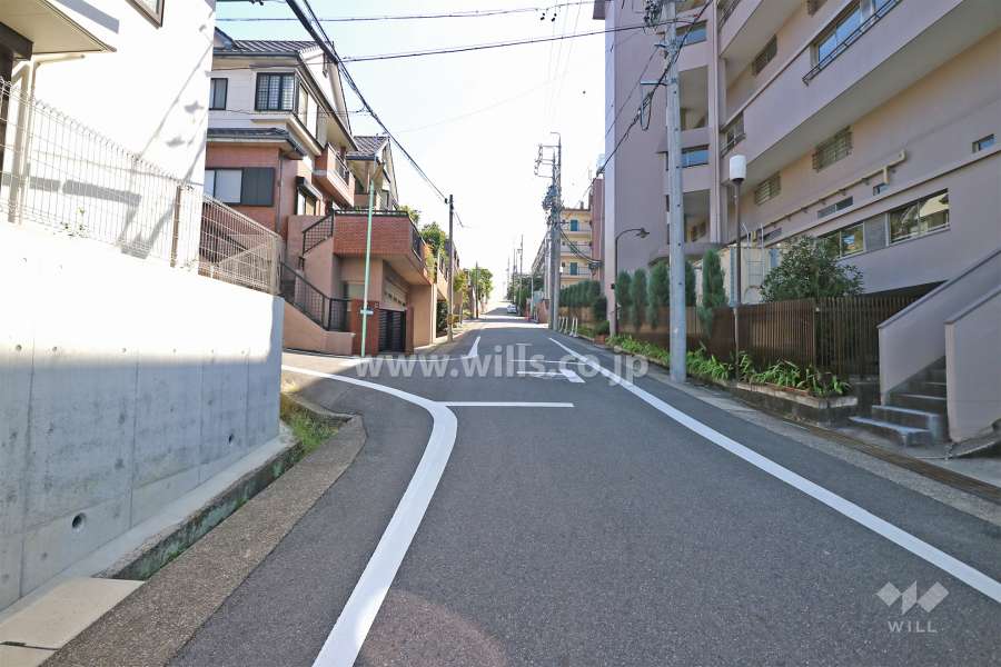 敷地北側の前面道路