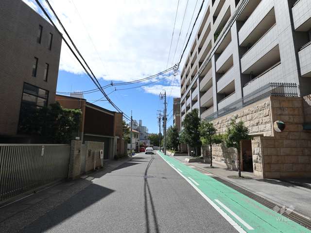 敷地南側の前面道路(東側から)