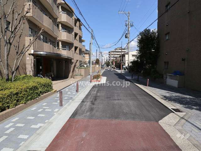 敷地東側前面道路
