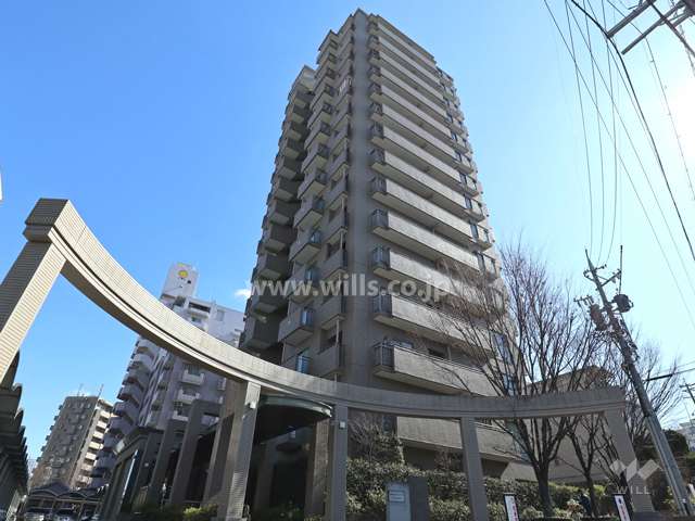 茶屋ヶ坂シティハウスの外観(西北側から)
