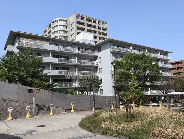 法王マンションの外観(南西側から)