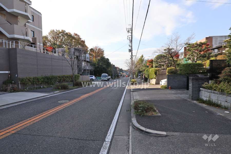 敷地南側の前面道路（東側から）