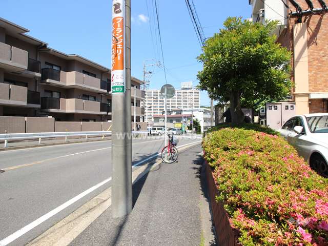 敷地南側の前面道路