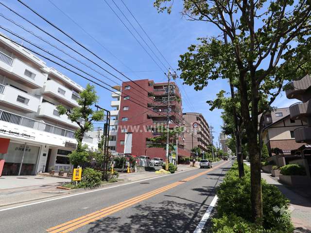 ライオンズマンション猫洞第2の遠景(南西側から)