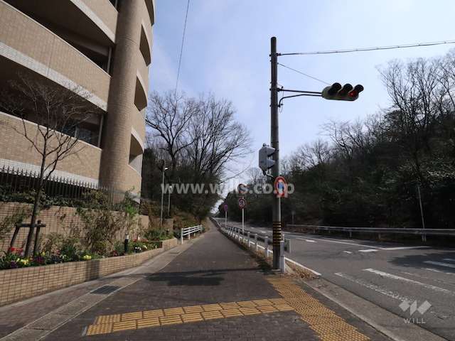 敷地南東側の前面道路