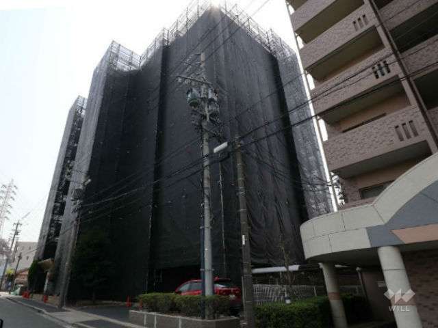 プリオール竹越の外観(北西側から)　※平成30年5月現在　大規模修繕工事中