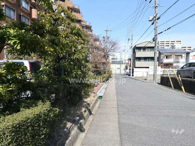前面道路(南北を走る、東側)