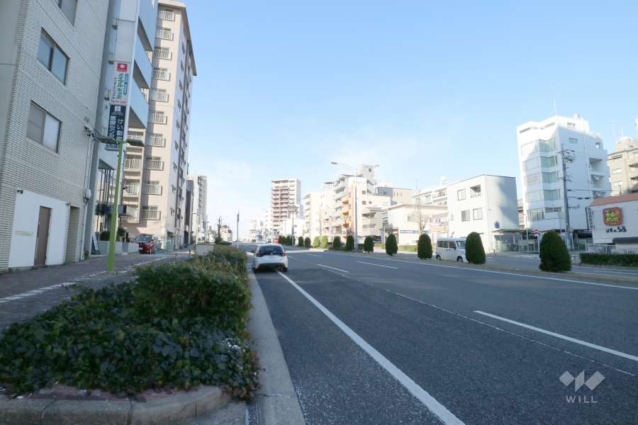 敷地北側の前面道路