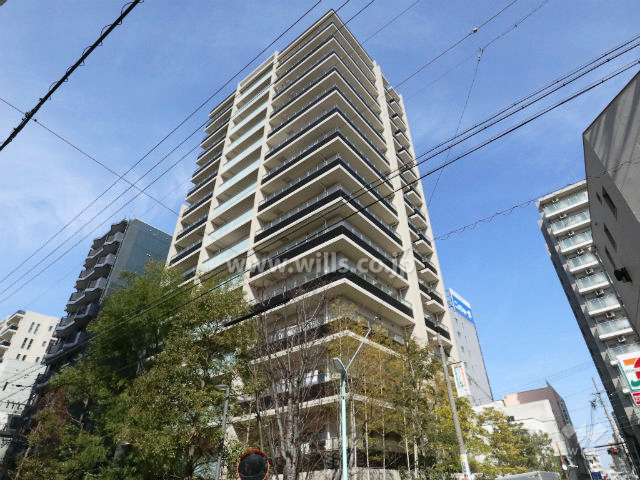 プラウド池下イーストの外観(南側から) 