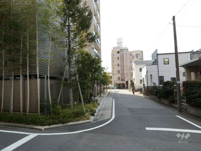 敷地西側前面道路