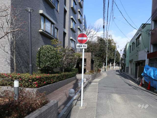 敷地東側前面道路