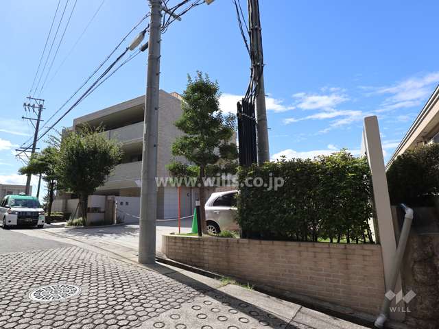 プラウド本山鹿子町の外観（北東側から）