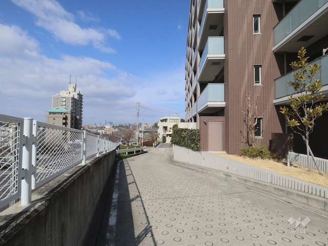 敷地南側の前面道路