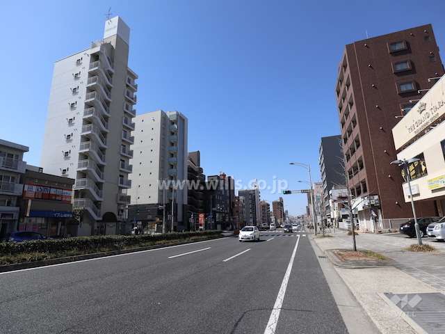 敷地北側の前面道路