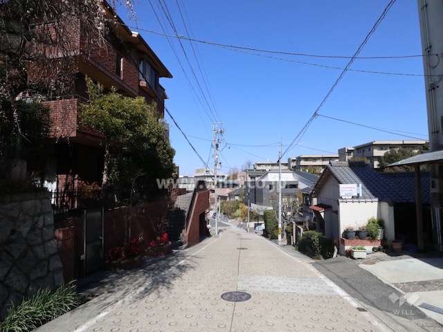 敷地東側の前面道路
