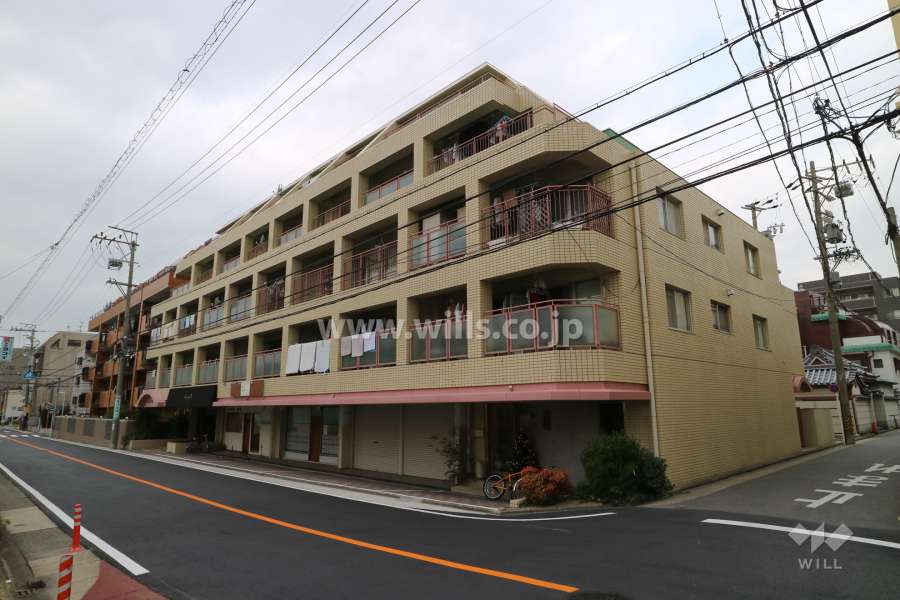 坂下マンションの外観（南東側から）