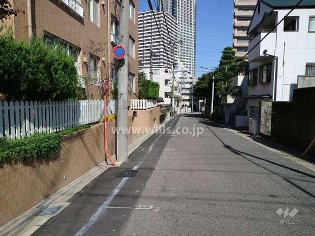 敷地東側前面道路