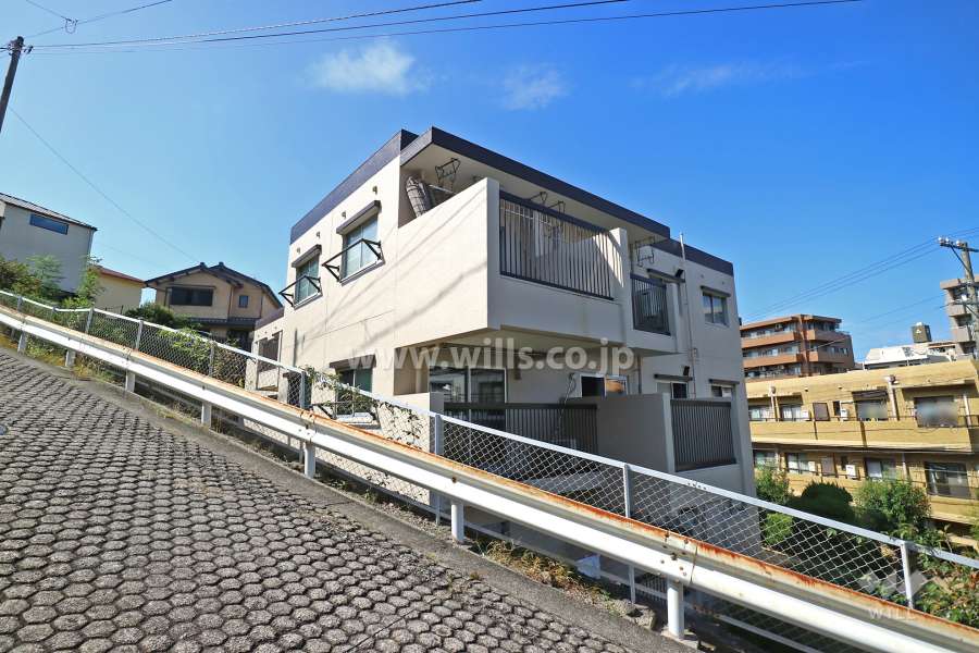 鹿子コーポの外観（南側から）