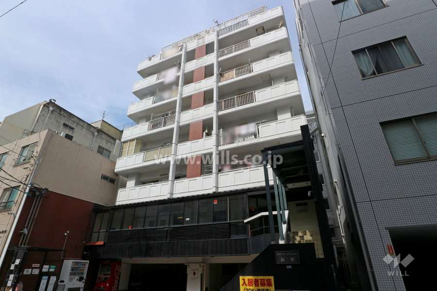 ホワイトキャッスル新栄の外観（南東側から）