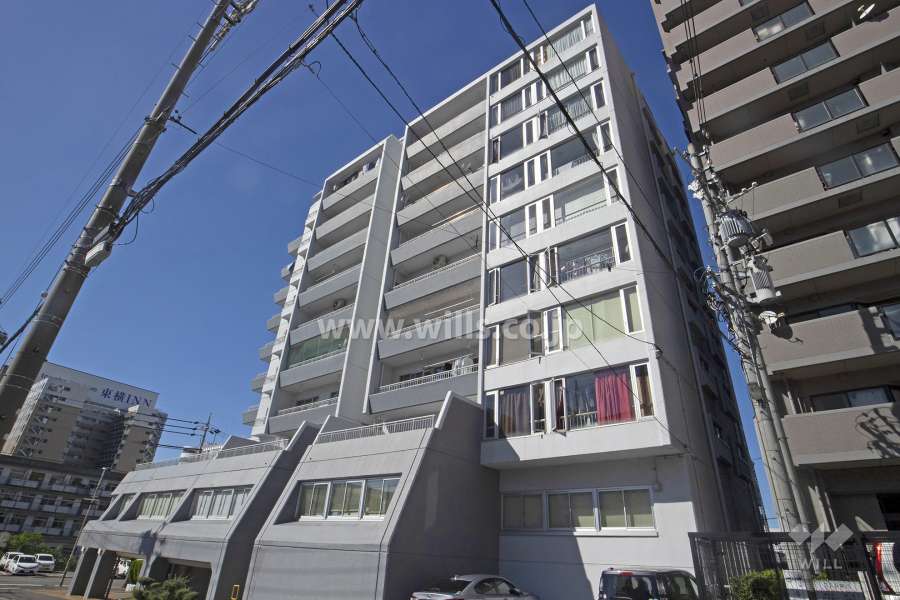 ハイツサンライズの外観（南東側から）