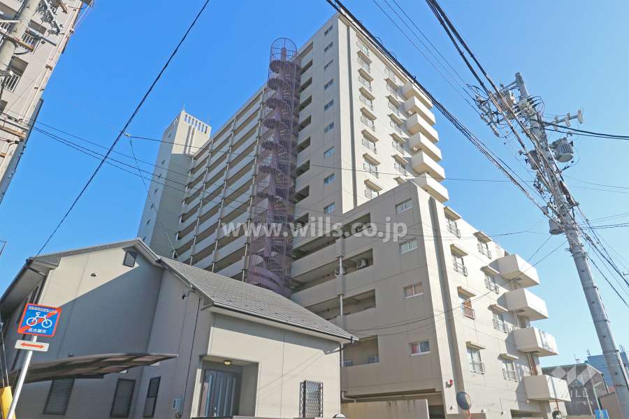 金山グランドハイツの外観（北西側から）