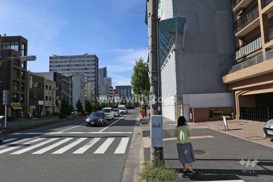 敷地南側の前面道路（東側から）