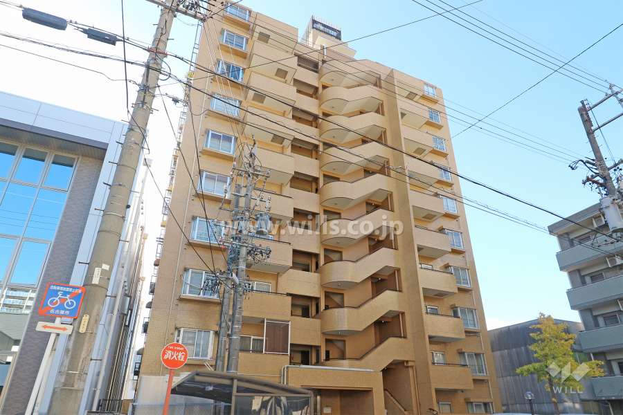 三旺マンション金山の外観（北東側から）