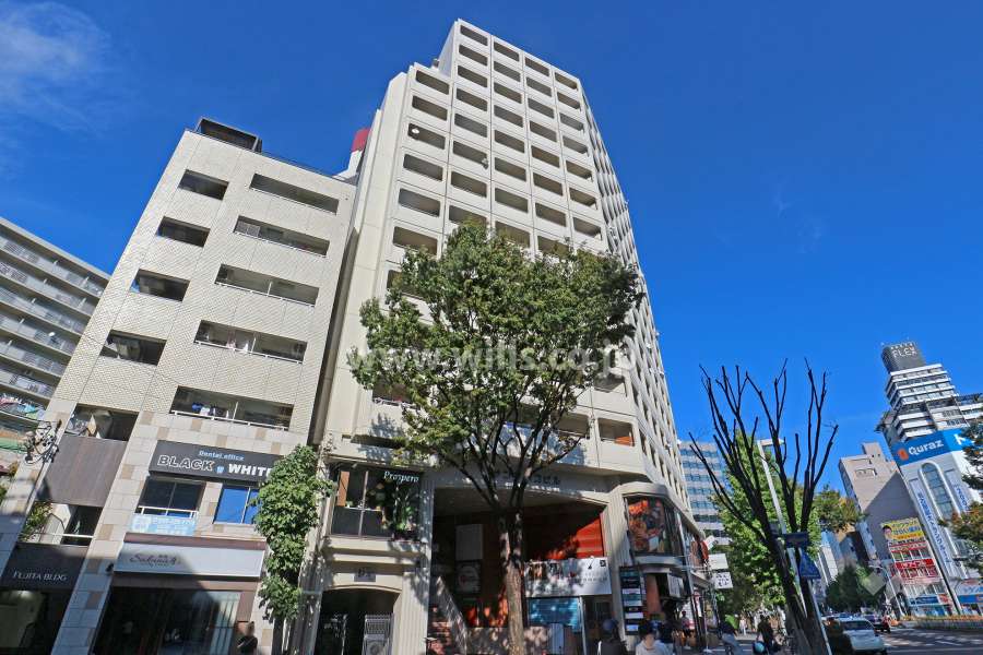 イトーピア新栄マンションの外観（南西側から）