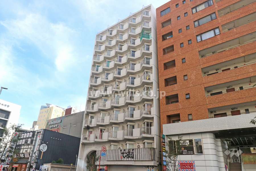 栄マンションN棟の外観（北西側から）