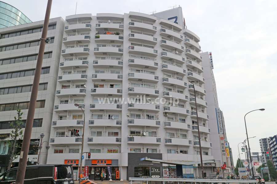 チサンマンション上前津の外観（西側から）